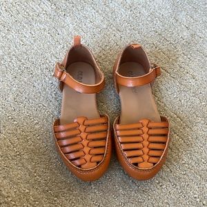 tan flats girl under 1 years old - size 7